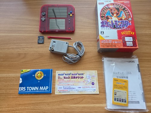 Nintendo 2DS Console Pokemon Crystal Red CIB Tested US SELLER