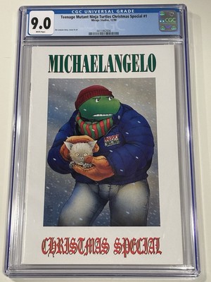 TMNT Christmas Special #1 CGC 9.0 | Mirage Studios 1990 | Michaelangelo