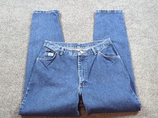 Vintage Wrangler Jeans Womens 32x31 Blue Denim Tapered High Waist Mom