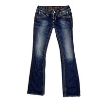 Rock Revival Leah Bootcut Jeans Womens 26 Dar...