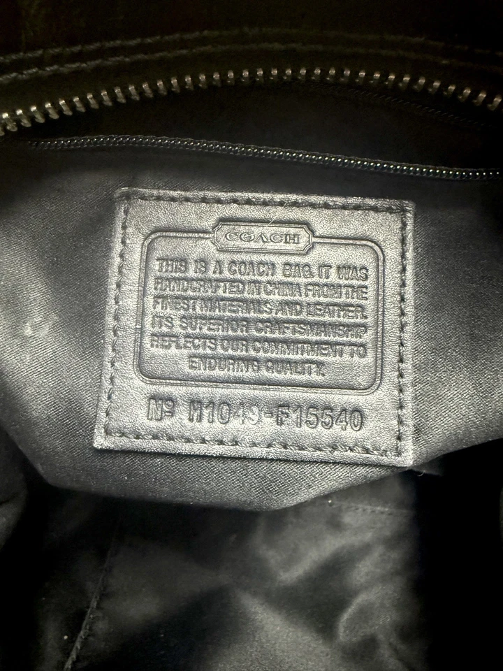 Bolso de Mano Coach F15540 Ashley Carriage Estampado Bolso Negro | De Colección | Aniversario Foto 2 de 4