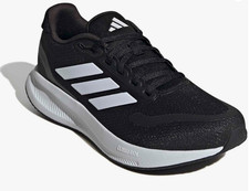 Adidas RUNFALCON 5 Mens 12 Black White Running Sneakers Shoes IH7758 NEW NIB
