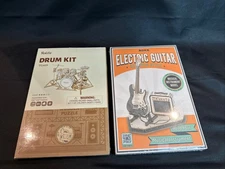 Lot Of 2 Rolife Drum Kit TG409 3D Laser Cut Wooden Puzzle ROKR Electric Guitar