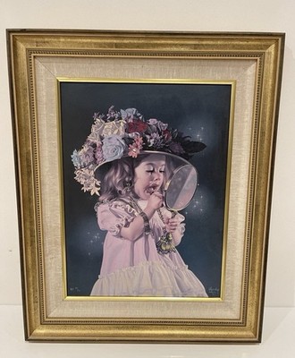 Bob Byerly 24/50 Jessica's Bonnet persönlich verbessertes Kunstwerk gerahmt 27x21''