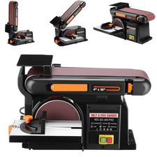 2IN1 650W ELECTRIC BELT + DISC SANDER LINISHER BENCH LARGE TABLE WOOD METAL SAND