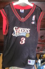 90s Philadelphia 76ers - Allen Iverson -Champion - Vintage NBA Jersey Youth XL 