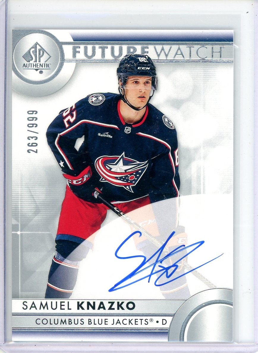 2023-24 SP Authentic Future Watch Autographs #162 Samuel Knazko RC AUTO /999