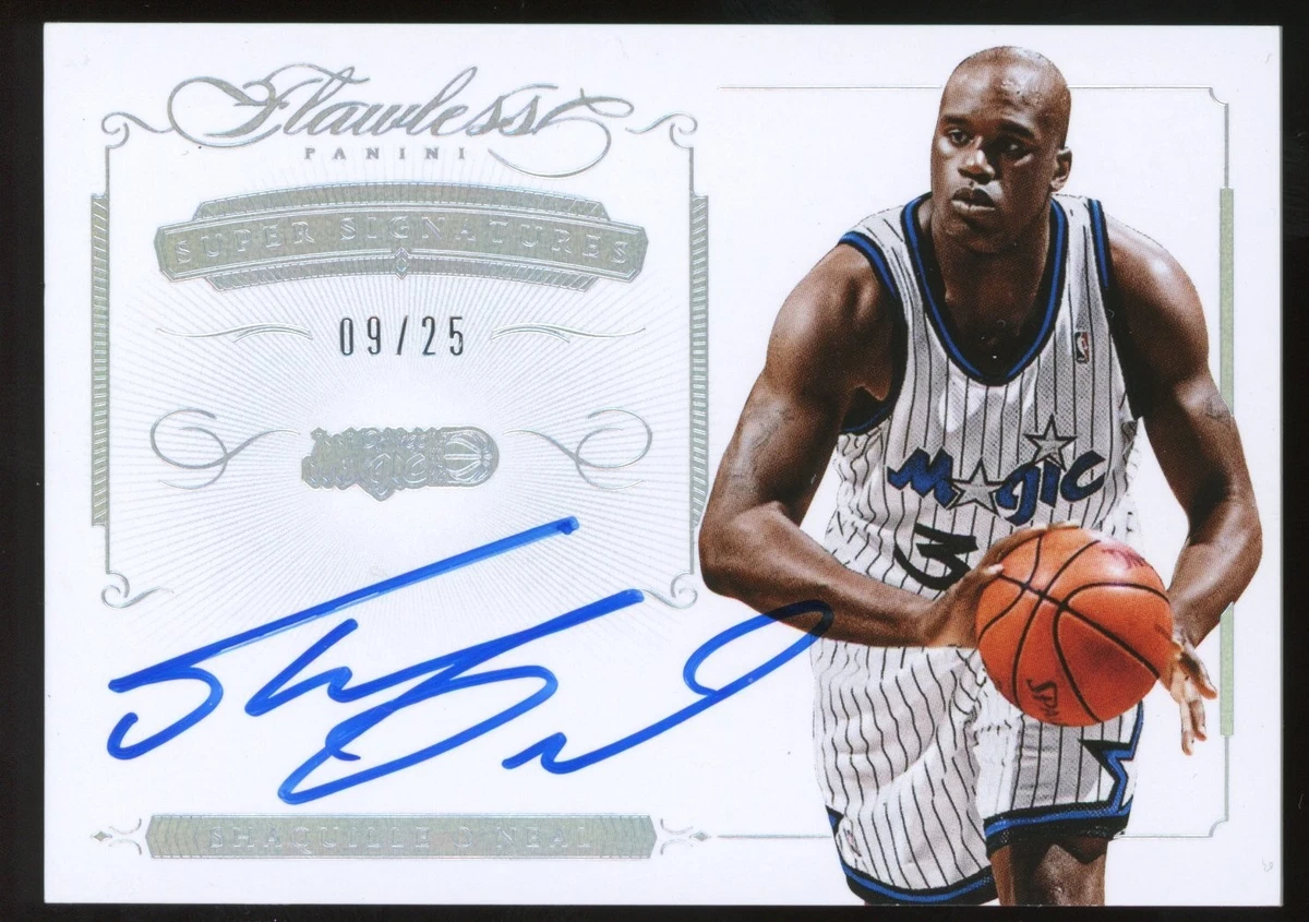 Panini Shaquille O'Neal Basketball Autographed Sports Trading