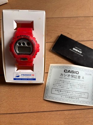 時計 G-SHOCK  FRANCE98 G-Shock World Cup France 98 Digital Quartz Men Rare Fifa98