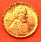 1950-P Lincoln Wheat Cent Penny GEM RED BU From an Original Bank Roll