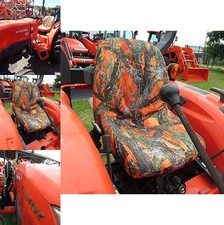 Tractor Seat Cover Kubota L3301 L3901 L4701 L3302 L3902 Orange Elasticated Edge