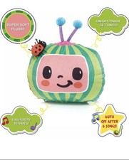 CoComelon Musical Sleep Soother Nursery Rhymes Plush Watermelon Toy WOW Stuff