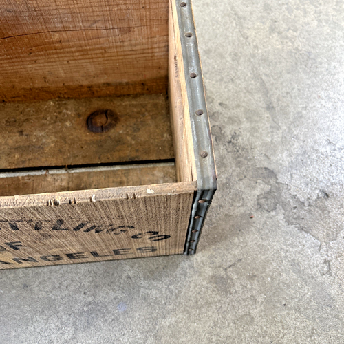 RARE 7-UP SEVEN UP BOTTLING COMPANY LOS ANGELES VINTAGE LARGE WOODEN BOX CRATE - Picture 4 of 10