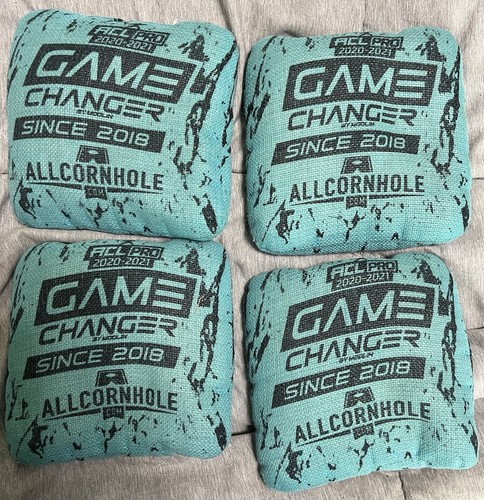 AllCornhole Game Changer ACL Pro 2020-2021 Cornhole Bags Set of 4 Blue/Black