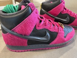 Nike SB Dunk High Run the Jewels Shoes Pink/Black men US 10 Women 11.5 New w Box
