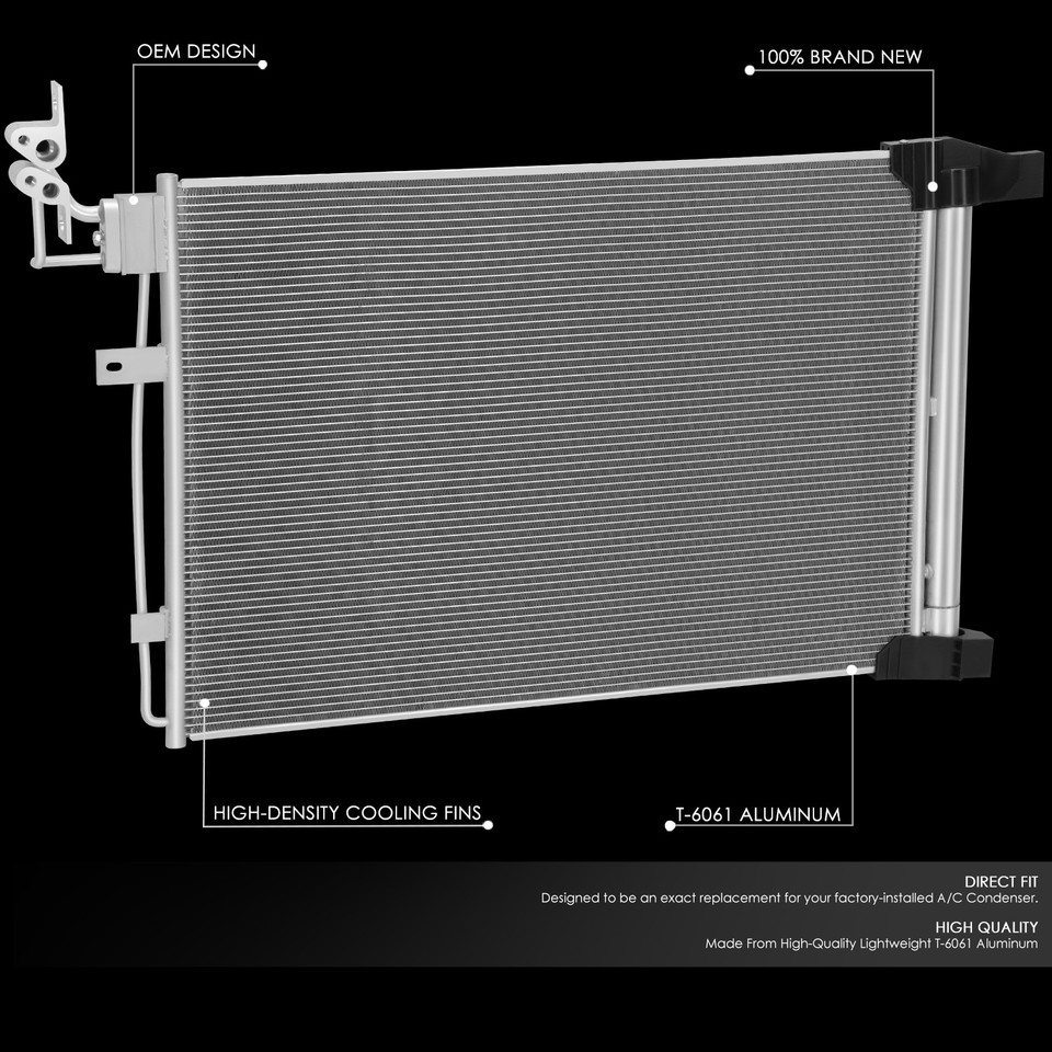 For 22-24 Nissan Frontier Factory Style Aluminum Core A/C Condenser ...
