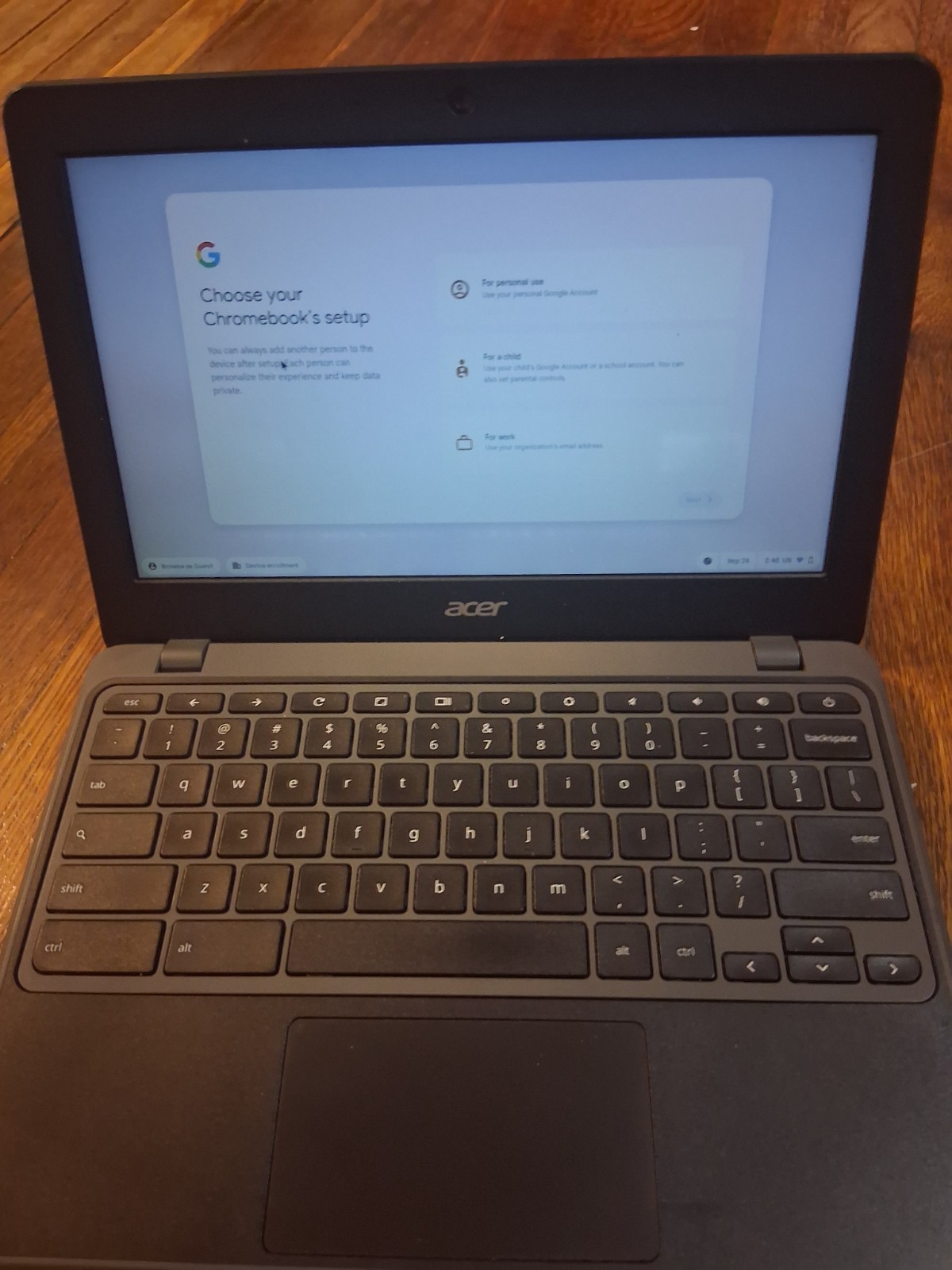 Acer Chromebook 11.6" Laptop  32GB eMMC 4GB RAM | Chrome OS No Charger