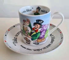 Mad Hatter's Tea Party Paul Cardew Designs Cup & Saucer Alice In Wonderland