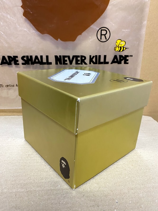 A BATHING APE Bape Gold Empty Paper Box With Dry bag From Japan | eBay