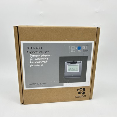 Wacom Signature Set m. 4,5 Zoll LCD STU-430 Pad & sign pro PDF for Windows. Elek