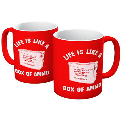 DUKE NUKEM INOFFIZIELLE LIFE IS LIKE BOX MUNITION VIDEOSPIEL TASSE IN VERSCHIEDENEN FARBEN