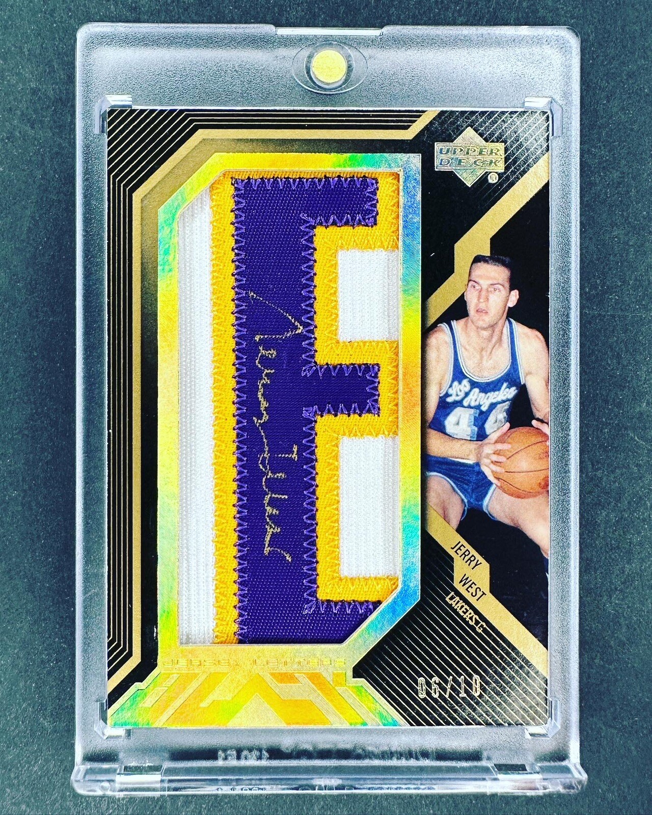 Upper Deck Letterman LAKERS set Kareem Baylor Mikkelsen West Worthy Magic Auto - Picture 8 of 13