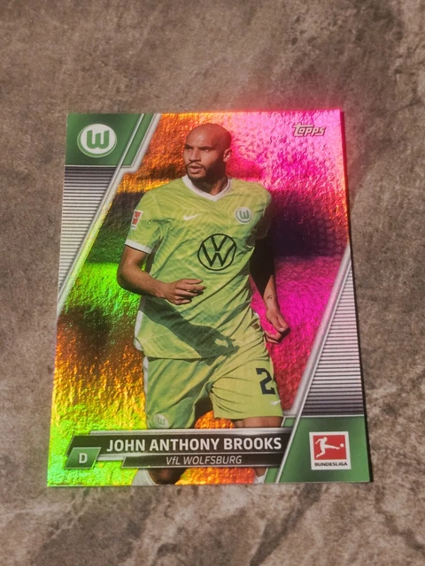 John Anthony Brooks 2021-22 Topps Bundesliga Red Foilboard #'d /5 SSP #177 🔥