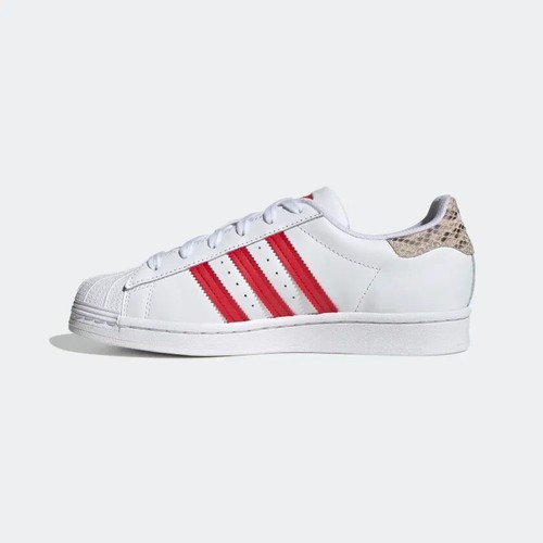 Adidas Women's Black White snakeskin graphics SUPERSTAR SHOES HQ1918 - Picture 5 of 5