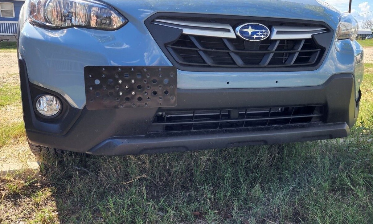 Bumper Tow Hook License Plate Mount Bracket For Subaru Crosstrek 2016