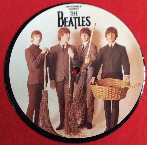 BEATLES -We Can Work It Out/Day Tripper- Mispress UK 7" Picture Disc /Rare Vinyl