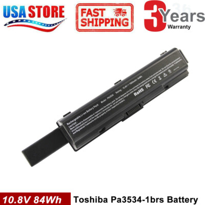 Li-ion Battery/Charger for Toshiba Satellite PA3534U-1BRS L305 L505 A205 A505