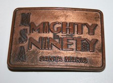 Vintage MSA Maintenance Superintendent Association Santa Maria Belt Buckle Rare