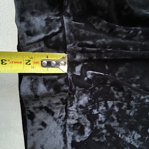 Torrid Full Length Signature Waist Black Crushed Velvet Leggings Pockets SZ 3X - Picture 10 of 14