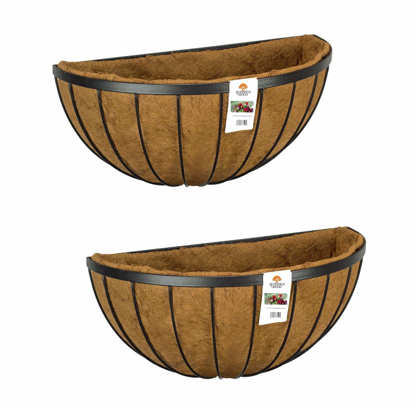 Garden Wall Baskets Flower Trough Container Metal Plant Manger Box 16