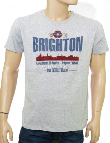 SCOTCH and SODA Tee shirt homme Brighton gris chiné Peached T Shirt print grey - Photo 1 sur 1