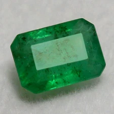 GIE Certified 7 Ct Natural MUZO Colombian Green Emerald UNTREATED AAA+ Gemstone