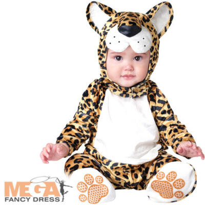Leopard Baby 0-24 Monate Kostüm Tier Zoo Jungen Kleinkind Säugling Kostüm neu