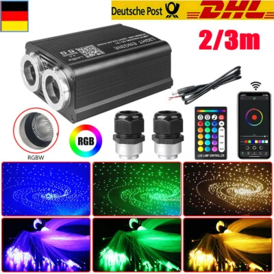 500-1200 coche RGBW LED cielo estrellado Twinkle Meteor fibra óptica fibra óptica