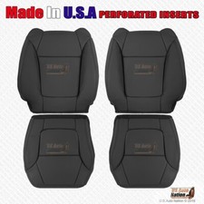 2001-2003 For Acura Cl Type-s Leather Perf. Front Replacement Seat Covers Black
