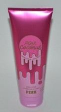 1 NEW VICTORIA'S SECRET PINK COCONUT BODY LOTION CREAM 8 OZ CREAM ICED VANILLA