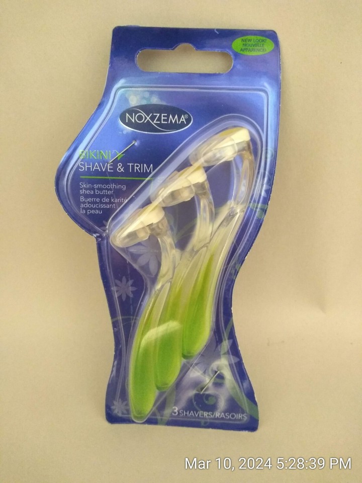 Noxzema Bikini Shave & Trim Razors 3 Razors Per Pack **NEW** eBay