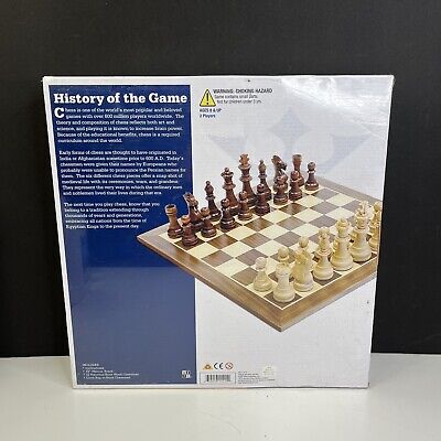 WE Games Traditional Staunton Wood Chess Set - 14.75 inch Board with 3.75  inch King