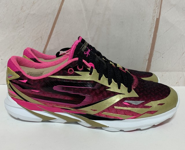 skechers go run 7 womens gold