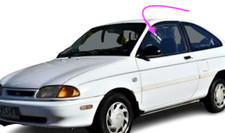 Fits: 1994-1997 Ford Aspire 2D Hatchback Driver Front Left Door Window Glass