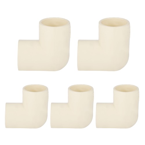 5 Pack EFIELD 3/4" Slip x 3/4" Slip Socket 90° Elbow, CTS CPVC Fittings