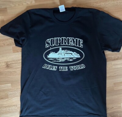 Supreme Corteiz Rules The World Tee T-Shirt - Black Size Medium