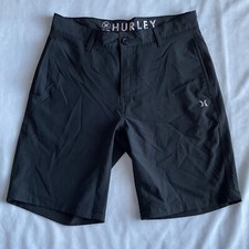 Hurley Hybrid Walkshorts Mens Swim Casual Shorts Size 30 Black Stretch