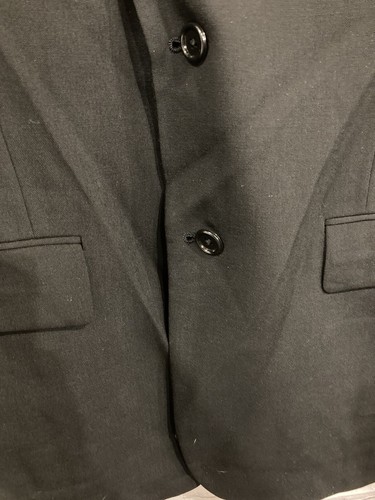EVAN PICONE Hombre Traje Negro Chaqueta Deportiva 100% Lana EE. UU. Talla-uso Medidas - Imagen 3 de 11