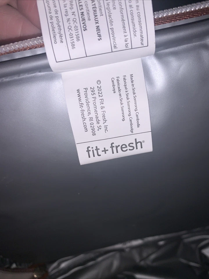 Acorn Street Neoprene Thermal Insulated Lunch Bag for Adults and Kids, Grey - Image 4 of 4