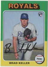Brad Keller 2019 TOPPS ARCHIVES Base 1975 Design RC #159 Royals